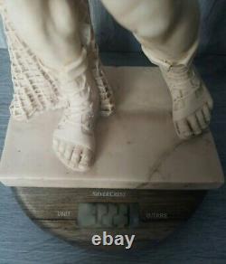 Mid Century Warrior Gladiator Greek, Roman Resin Large Sculpture Statue