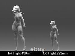 Mileena Ninjia SexyGirl Unpainted Unassembled Resin 3D printed Model Figure NSFW