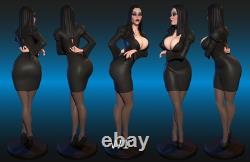 Morticia Resin Figure 12K Ultra Detailed Statue 20 cm Hand Painted