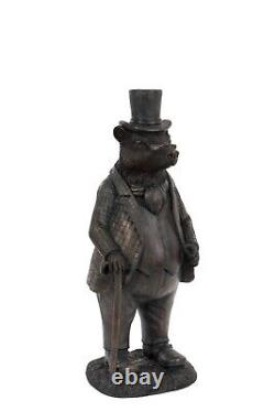 Mr Badger Garden Figure Wind in the Willows Heavy Resin Home Ornament Decor