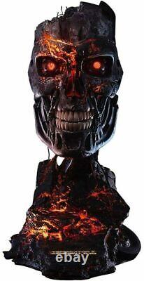 NEW PureArts Terminator 2 T-800 Battle Damaged Art Mask RESIN Statue