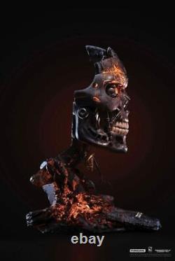 NEW PureArts Terminator 2 T-800 Battle Damaged Art Mask RESIN Statue