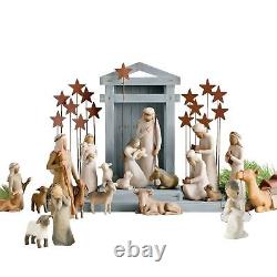NEW Willow Tree Nativity Figures Set Statue Hand Painted Decor Christmas Gifts A