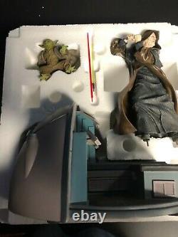 NIB Sideshow Yoda Vs Darth Sidious Diorama Statue Figure RARE! #172 of 550