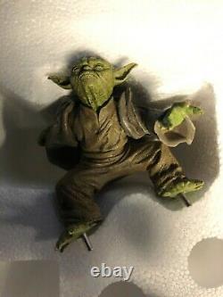 NIB Sideshow Yoda Vs Darth Sidious Diorama Statue Figure RARE! #172 of 550