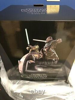 NIB Sideshow Yoda Vs Darth Sidious Diorama Statue Figure RARE! #172 of 550