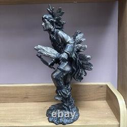 Native American Indian Chief Bronze Finish Resin Figure 32cm