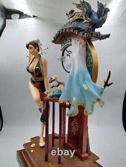New Large 55CM Anime Cheongsam Girl Figure Resin statue Toy No Box