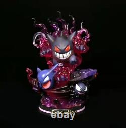 New Pokémon Anime Figure LED Gengar Haunter Gastly Evolution Collectible 24cm UK