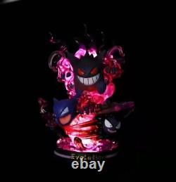 New Pokémon Anime Figure LED Gengar Haunter Gastly Evolution Collectible 24cm UK