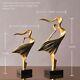 Nordic Abstract Figure Statue Resin Dancer Figurines Interior Home Decorations