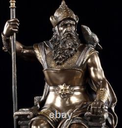 Odin Figure Fantasy Nordic Mythology Decor Statue Bronzed