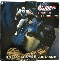 Optimus Prime Vs Storm Shadow First4figures Statue Gi Joe Transformers 82/250