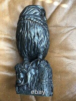 Owl Brian Elton Figure Statue Cast Bronze Resin H 23cm/9 Limited Edition RARE