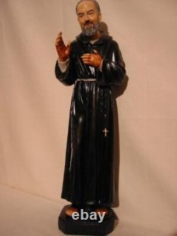 Padre Pio Padre Monk 50 cm Polyresin Figurine Statue Saint Figure NEW