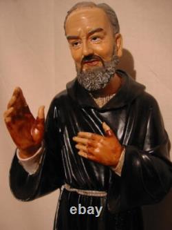 Padre Pio Padre Monk 50 cm Polyresin Figurine Statue Saint Figure NEW