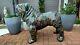Painted Fibreglass / Resin Large Bulldog Statue / Figure