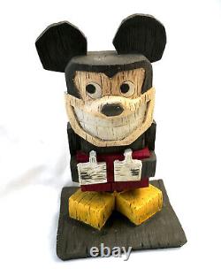 RARE New Disney MICKEY MOUSE Polynesian TIKI Resin Figure STATUE Large 14 Tall