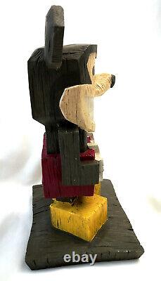 RARE New Disney MICKEY MOUSE Polynesian TIKI Resin Figure STATUE Large 14 Tall