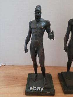 R. Fischer. Riace Warriors. Bronze Patinated Resin Europe