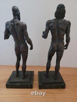 R. Fischer. Riace Warriors. Bronze Patinated Resin Europe