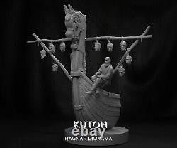 Ragnar Diorama (Vikings) Statue KUTON 8K 3D Printed Resin 10cm to 25cm