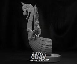 Ragnar Diorama (Vikings) Statue KUTON 8K 3D Printed Resin 10cm to 25cm