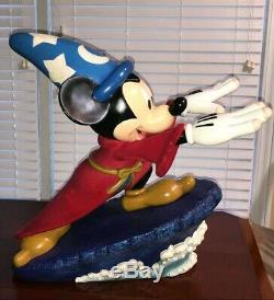 Rare Disney Figure Mickey Mouse Sorcerer Apprentice Resin Statue Figurine