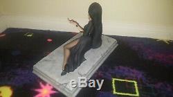 Rare Elvira Lounging on Tomb Resin Figure Pro Built and Painted OOAK Mint