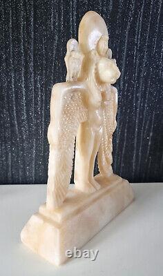 Rare Winged Sekhmet Figure Statue, Egypt Replica Treasures With Certificate