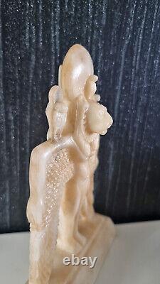 Rare Winged Sekhmet Figure Statue, Egypt Replica Treasures With Certificate