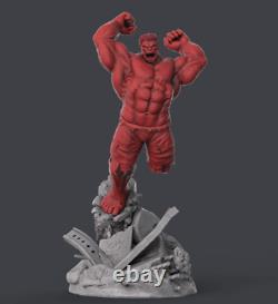 Red Hulk Garage Kit Figure Collectible Statue Handmade Gift Painted