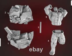 Red Hulk Garage Kit Figure Collectible Statue Handmade Gift Painted