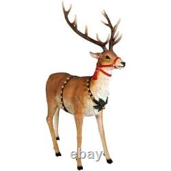 Reindeer for Sleigh Statue Christmas Figure Seasonal Holiday Prop Lifesize Model