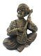Resin Bronze Finished Traditional Men Playing Instrument Figure Statue Showpiece