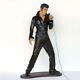Rock'n'Roll Singer Statue Elvis Figure with Microphone 6ft Famous Lifesize Model