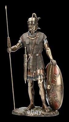 Roman Knight Figure with Spear Veronese Statue Legionary Bronzed