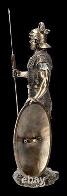 Roman Knight Figure with Spear Veronese Statue Legionary Bronzed