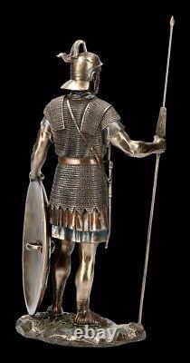 Roman Knight Figure with Spear Veronese Statue Legionary Bronzed