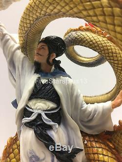 Romance of the three kingdoms zhuge liang riding dragon statue Figure
