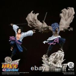 Ryu Studios Official Naruto Uchiha Sasuke 1/6 Statue Figure Original 2Pcs/Set