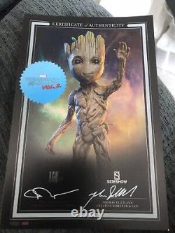 SIDESHOW BABY GROOT Life size MAQUETTE GUARDIANS OF THE GALAXY STATUE FIGURINE