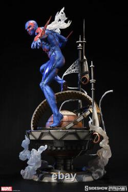 SIDESHOW EXCLUSIVE SPIDER-MAN 2099 PREMIUM FORMAT (Damage) STATUE figure Statue