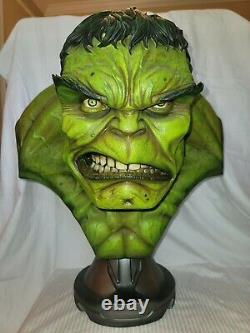 SIDESHOW Incredible HULK Life SIZE BUST STATUE Movie X-MEN FIGURE Avengers Movie