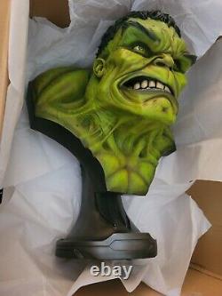 SIDESHOW Incredible HULK Life SIZE BUST STATUE Movie X-MEN FIGURE Avengers Movie