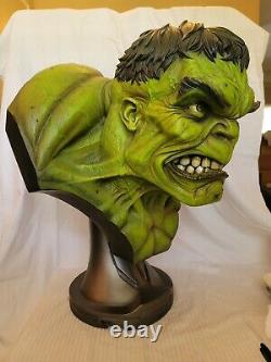 SIDESHOW Incredible HULK Life SIZE BUST STATUE Movie X-MEN FIGURE Avengers Movie