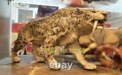 Saber-toothed tiger STRAY CAT Animal Statue Model Display Resin 2 Heads Figure