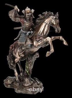 Samurai Figure Warrior on Rising Horse Veronese Decorations Statue