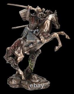 Samurai Figure Warrior on Rising Horse Veronese Decorations Statue