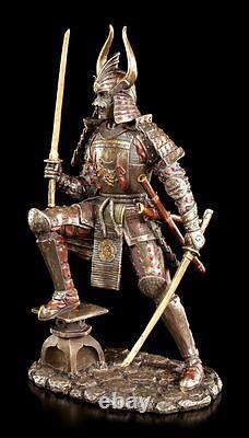 Samurai Figure Warrior with Two Swords Veronese Statue